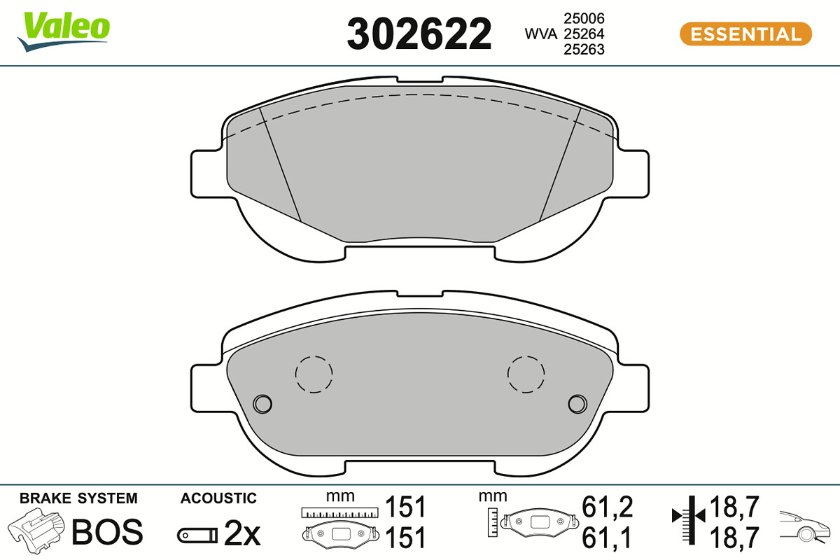 BRAKE PADS FIRST TOYOTA AVENSIS FR